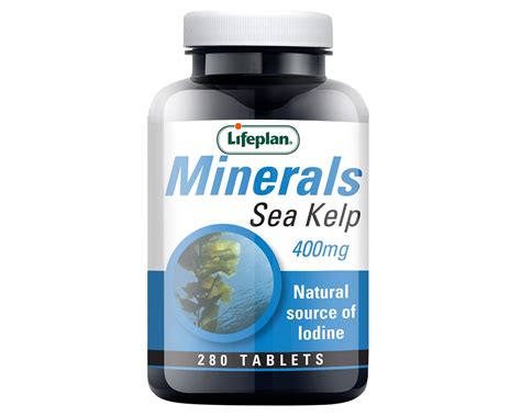 Lifeplan Minerals Sea Kelp 400mg 280 tablets - Pharmacoline