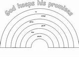 FREE Rainbow Bible Lesson Activity  Sunday School coloring Pages sketch template
