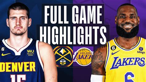 NUGGETS at LAKERS | NBA FULL GAME HIGHLIGHTS | December 16, 2022 - YouTube