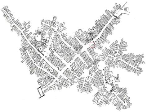 Map of the catacombs. The circled area shows the location of the ...