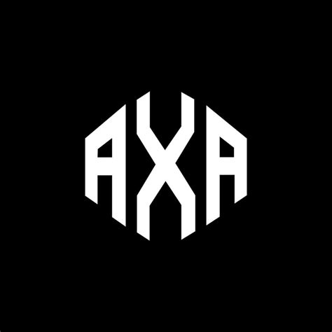 AXA letter logo design with polygon shape. AXA polygon and cube shape ...