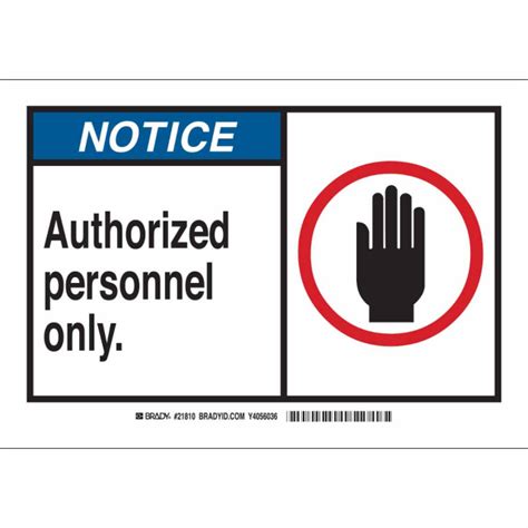 Buy Brady 83938, Z535 Safety Sign, Black/Blue/Red on White - Mega Depot