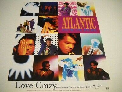 ATLANTIC STARR the new album and single is LOVE CRAZY 1991 Promo Poster ...