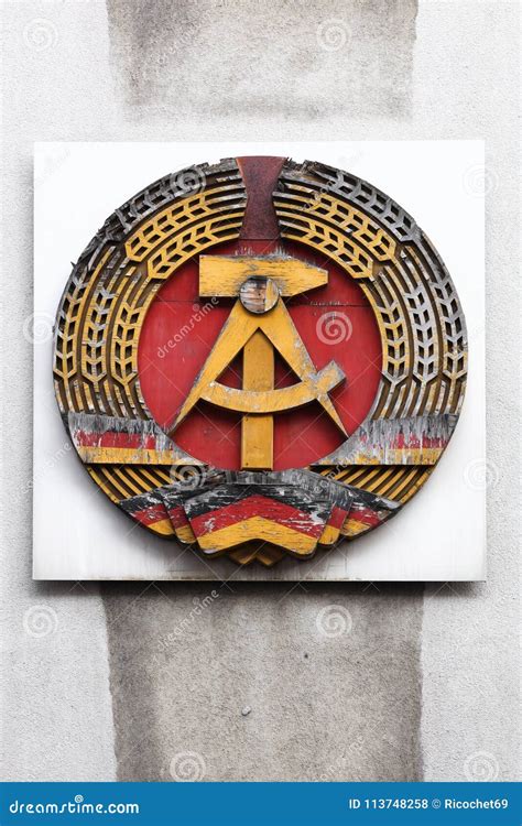 German Democratic Republic, GDR Sign on a Wall Near Checkpoint Charlie ...