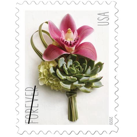 Contemporary Boutonniere Sheet of 20 USPS First Class Forever Postage ...