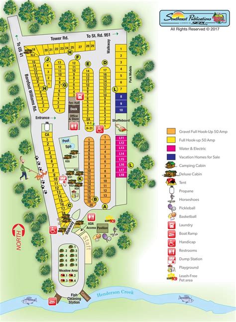 Campground Site Map | Florida camping, Camping, Rv parks