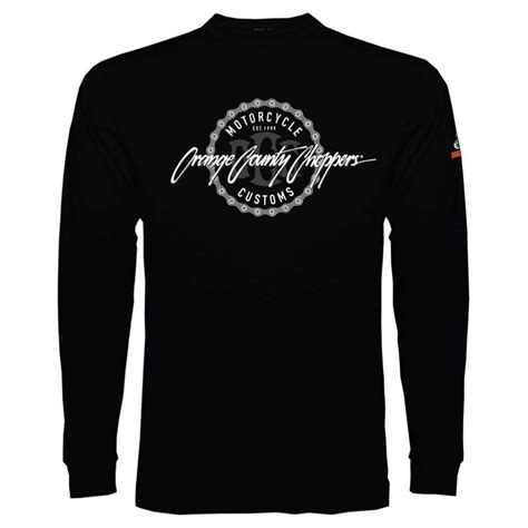 Orange County Choppers Chain Mens Black Long Sleeved T-Shirt in 2020 ...