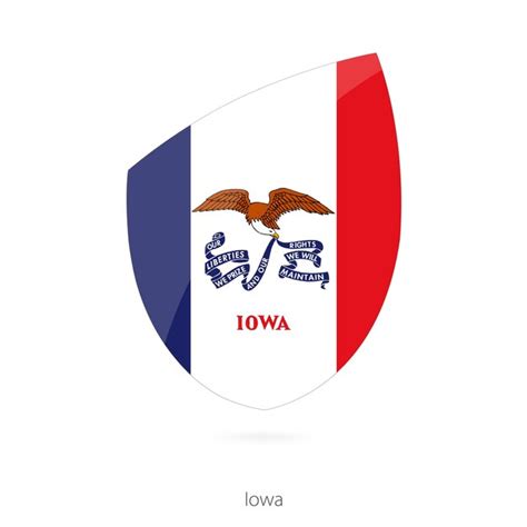 Premium Vector | Flag of iowa