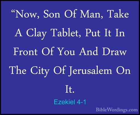 Ezekiel 4 - Holy Bible English - BibleWordings.com