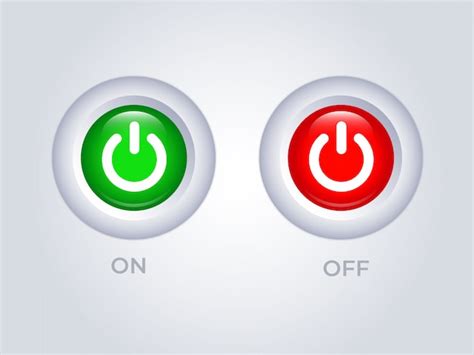 Premium Vector | Power off button template