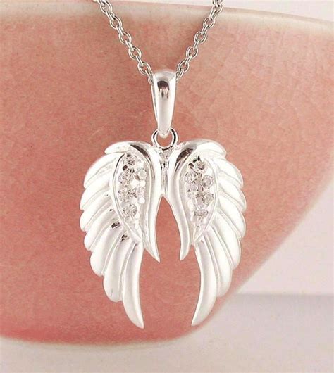 Pair of Angel Wings Necklace, Luminous Sterling Silver | FREE Shipping in the USa – woot & hammy