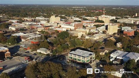 OverflightStock™ | Small City Center, Bryan, Texas, USA Aerial Stock ...