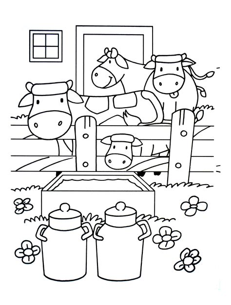 Free Printable Farm Coloring Pages - Printable Templates