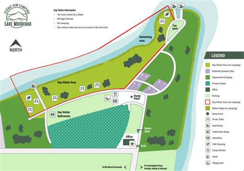 Park map - Lake Moogerah Caravan Park