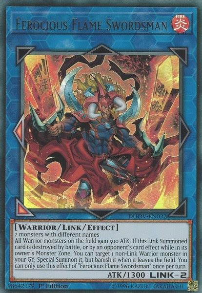 Ferocious Flame Swordsman - Duel Overload - YuGiOh