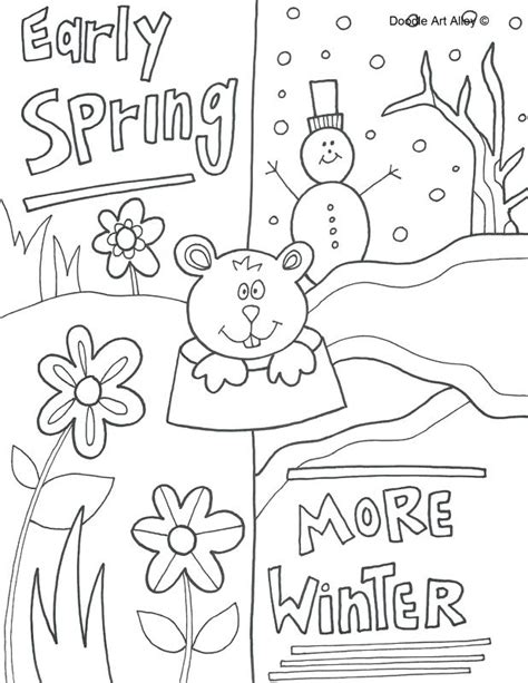 Groundhog Day Coloring Pages at GetColorings.com | Free printable colorings pages to print and color