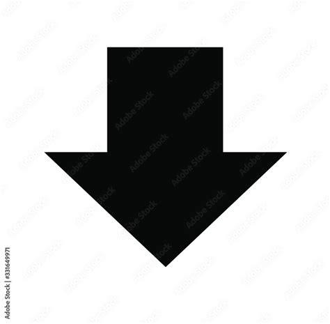 Black Arrow Pointing Down