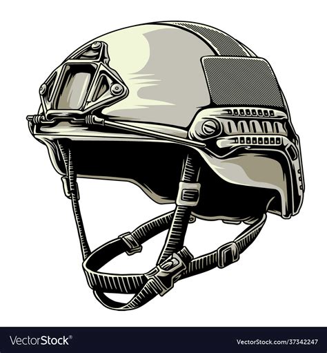 Helmet military2 Royalty Free Vector Image - VectorStock