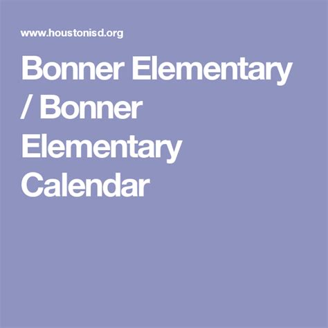 Bonner Elementary / Bonner Elementary Calendar | Elementary, Calendar, Bonner