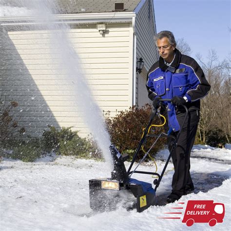 Electric Snow Blower Thrower With Headlight Shovel Plow Sidewalk ...