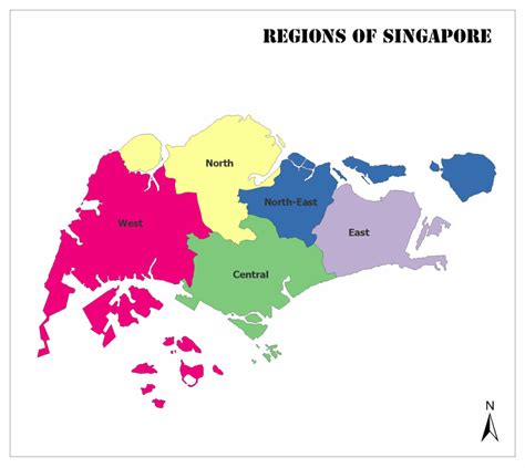 Regions of Singapore | Mappr