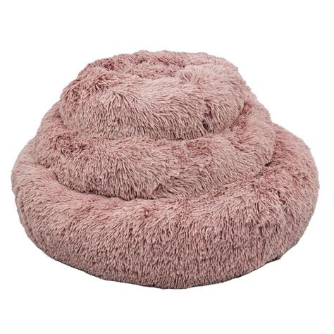 HugglePets Anti-Anxiety Donut Dog Bed - Pink - HugglePets