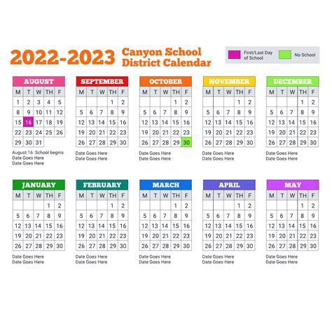 School district calendar | Lucidedu