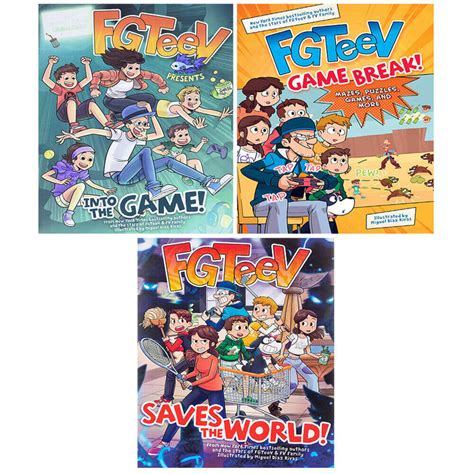 Fgteev Collection 3 Books Set FGTeeV Presents, Game Break, Saves the ...