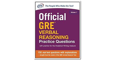 Official GRE Verbal Reasoning Practice Questions by Educational Testing ...