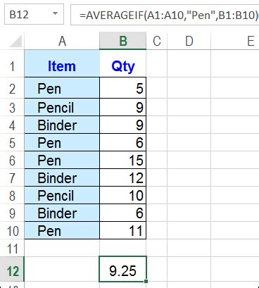 How to Get Average with Excel Formulas