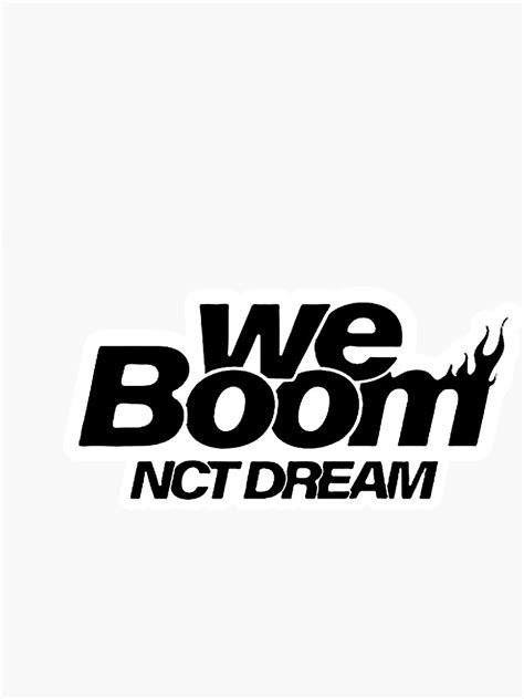 NCT Dream We Boom Sticker Sticker by hundorado in 2021 | Nct dream, Dream logo, Nct