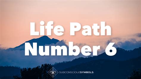 Life Path Number 6