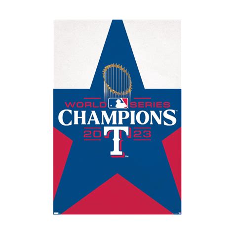 Trends MLB Texas Rangers - 2023 World Series Team Logo Poster