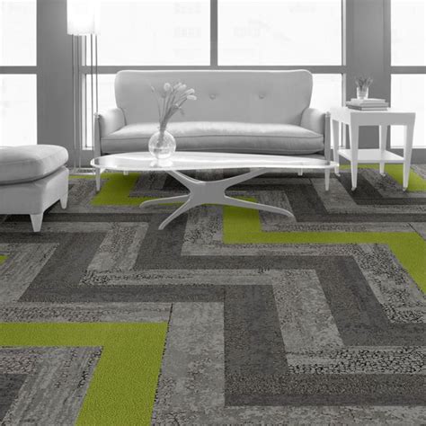 Interface Floor Design | HN810: Slate, HN850: Nickel… | Floor design, Modular carpet tiles ...