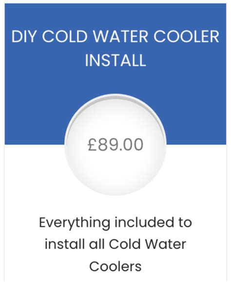 DIY Installation Kit for Cold Water Coolers - Active Water Coolers