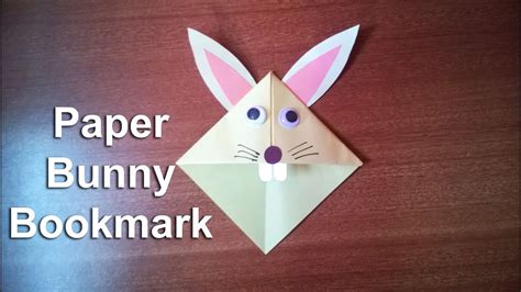 How to Make a Paper Bunny Rabbit Bookmark - YouTube