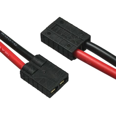 Traxxas Type Female Connector, Leads RED & BLACK=170mm AWG12. | tools.com