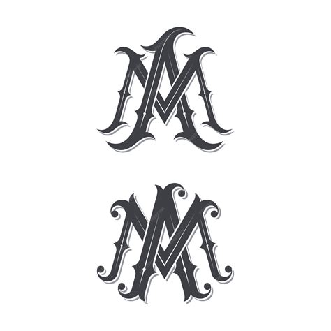 Premium Vector | Ma vintage monogram logo.