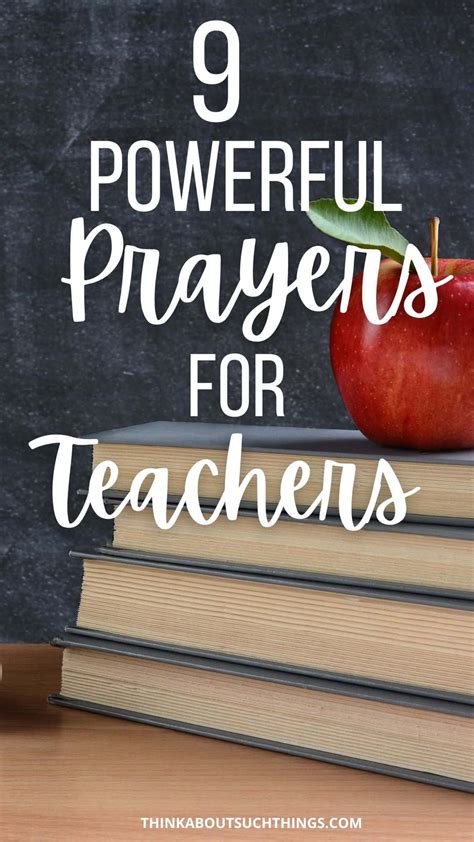 9 Powerful Prayers For Teachers | Think About Such Things