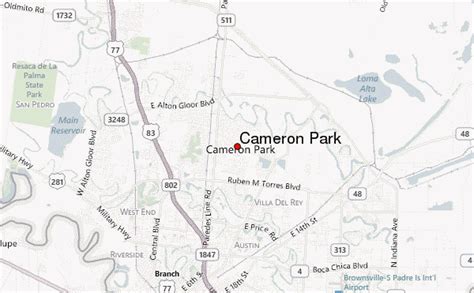 Cameron Park Map