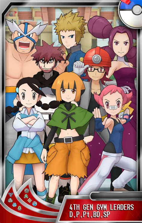 Pokemon - Sinnoh Gym Leaders by leopassos100 on DeviantArt