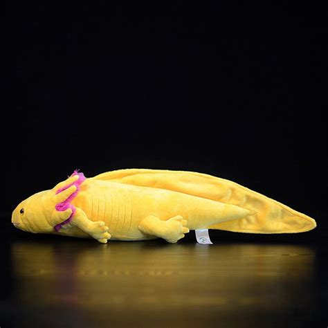 Lifelike Yellow Axolotl Plush Toy - The Wacky Company