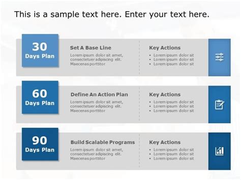 30 60 90 Day Plan Powerpoint Template 5 | 90 day plan, Business plan template, How to plan