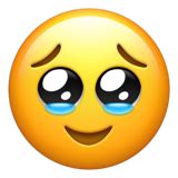 🥹 Face Holding Back Tears Emoji on Apple iOS 15.4