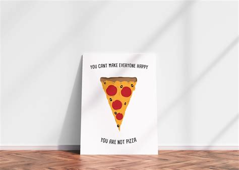 PIZZA DIGITAL PRINT Funny poster Funny art Funny wall art | Etsy