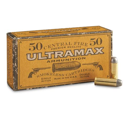 Ultramax Cowboy Action, .45 Long Colt, RNFP, 200 Grain, 50 Rounds - 33078, .45 Colt Ammo at ...