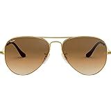 Amazon.com: Ray-Ban RB3025 001/57 Unisex Aviator Sunglasses Polarized (Gold Frame/Brown ...