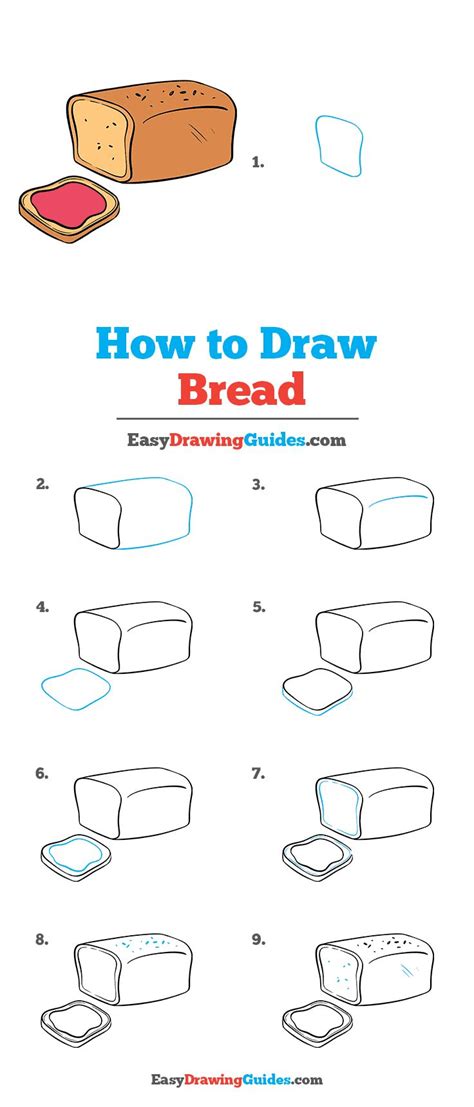 How to Draw Bread - Really Easy Drawing Tutorial | Easy drawings, Drawing tutorial easy, Drawing ...