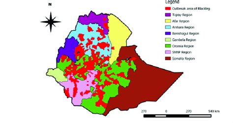 Map shows the union or total area coverage of blackleg outbreak for... | Download Scientific Diagram