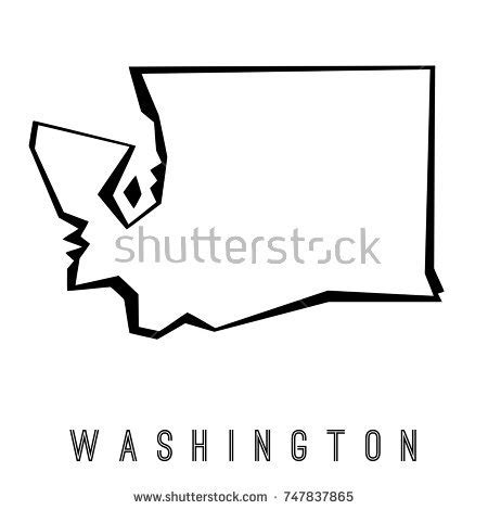 Washington State Outline Vector at GetDrawings | Free download